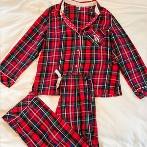Victoria's Secret Plaid Christmas Pajama Set, Small Tall